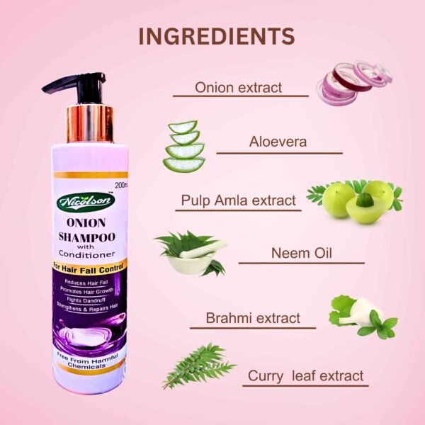 Nicolson Onion Hair Shampoo with Conditioner