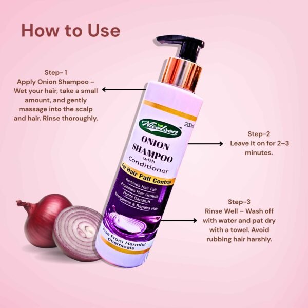 Nicolson Onion Hair Shampoo with Conditioner