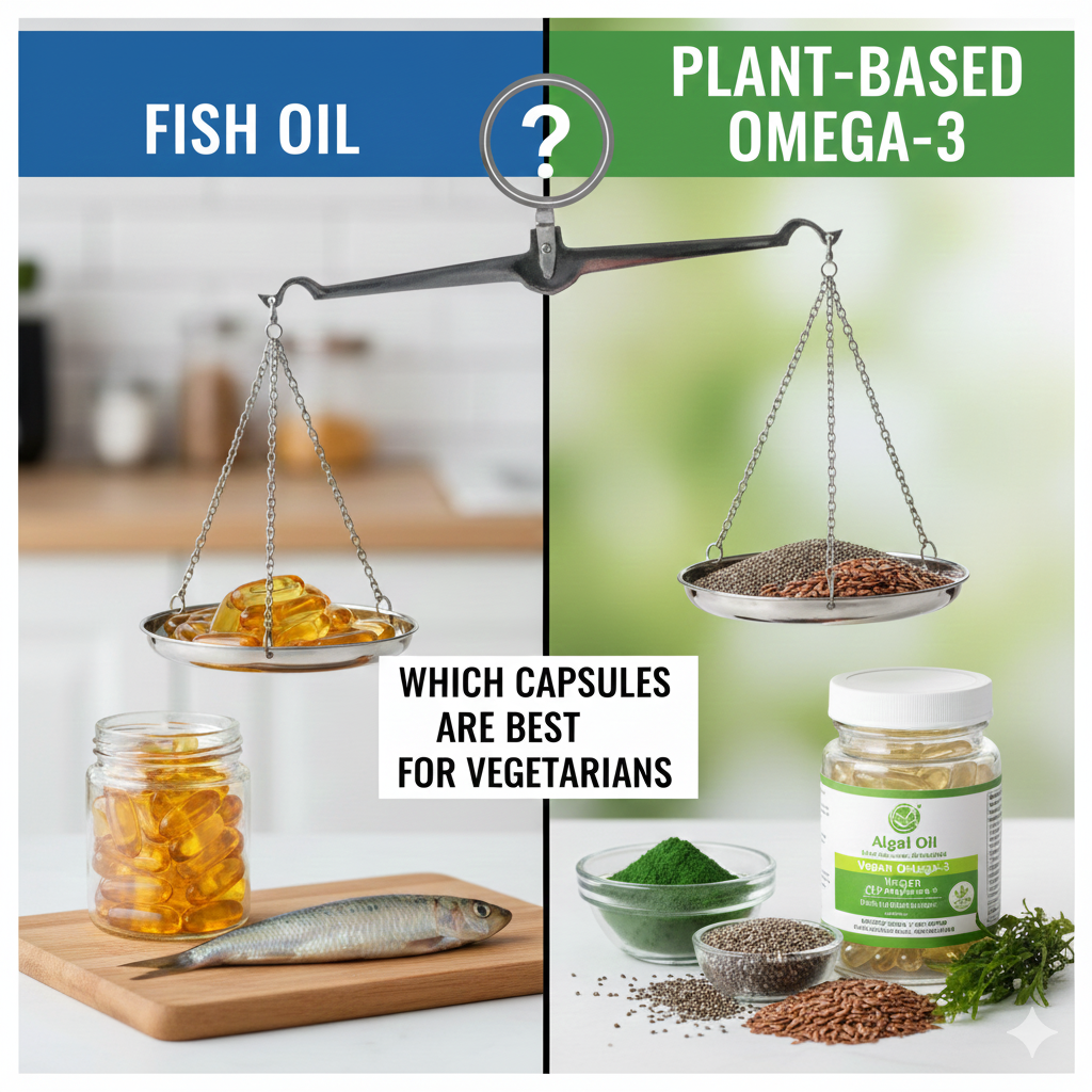 Vegetarian omega 3 capsules